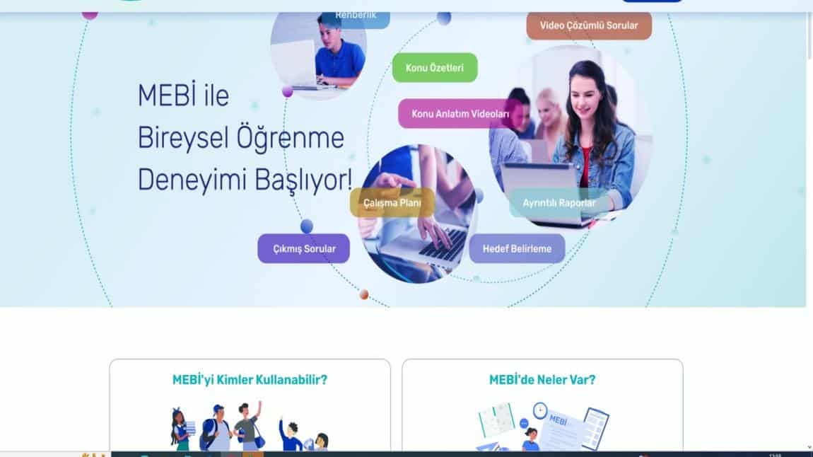 MEBİ BİREYSEL ÖĞRENME PLATFORMU YAYINDA